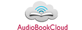 book in cloud with sound waves radiating up with the words audio book club
